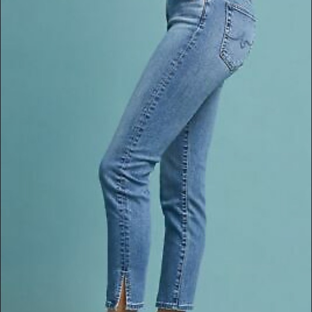 AG high rise Stevie ankle jeans